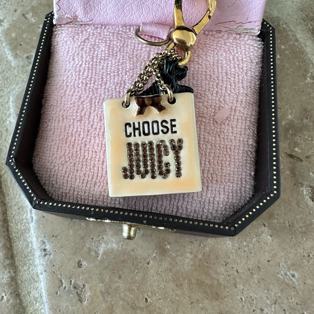 Juicy Couture 2007 Yorkie shopping bag charm